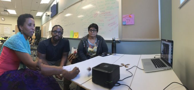 Photo of onsite folks in a hangout